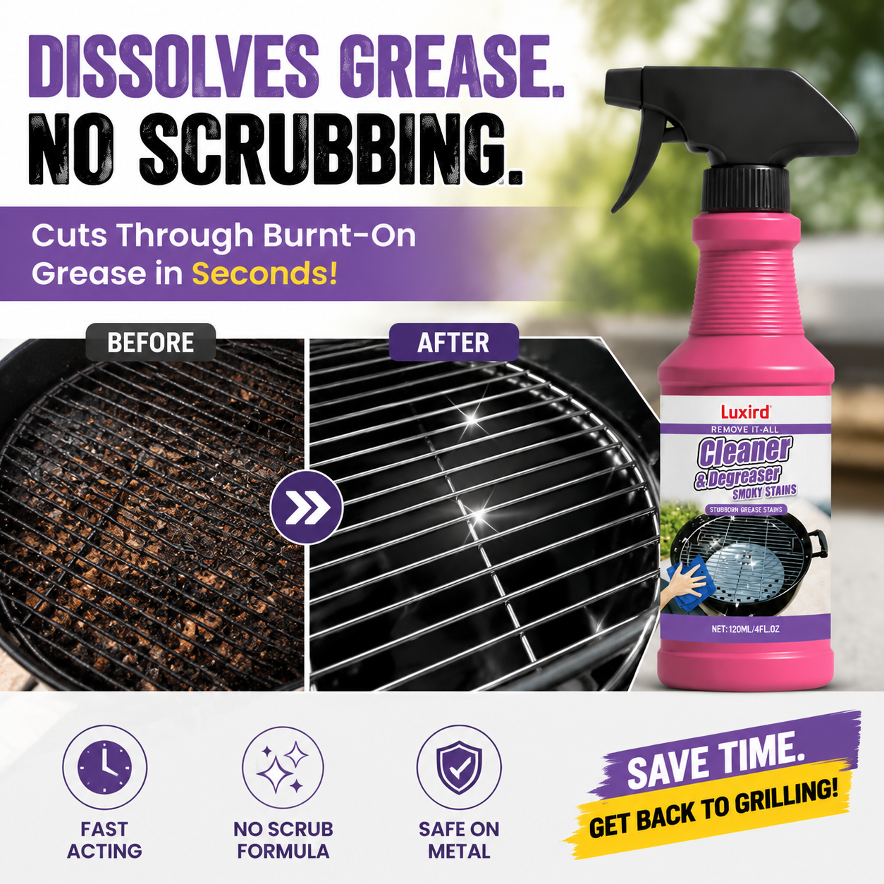 Luxird - BBQ & Grill Cleaner | Fresh Lemon