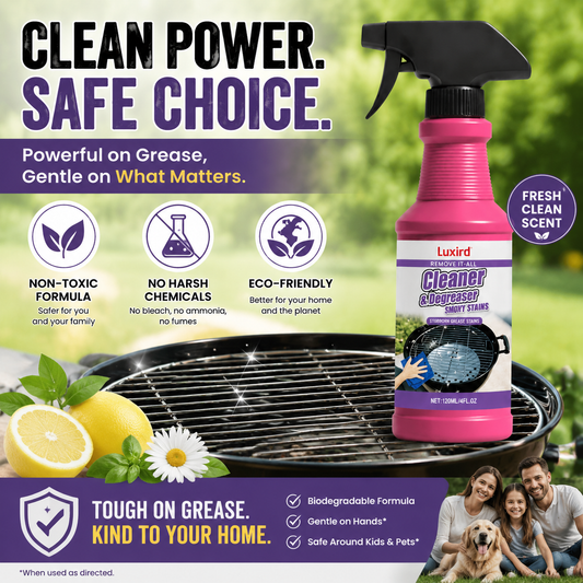 Luxird 💥 Grill Cleaner That Won’t Damage Your Grill | Fresh Lemon Scent